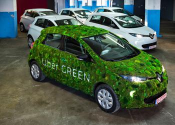 Електромобілі Uber Green в Україні проїхали 8 мільйонів кілометрів