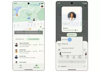 Find My Device теперь позволяет видеть реальное время геолокаций друзей и семьи