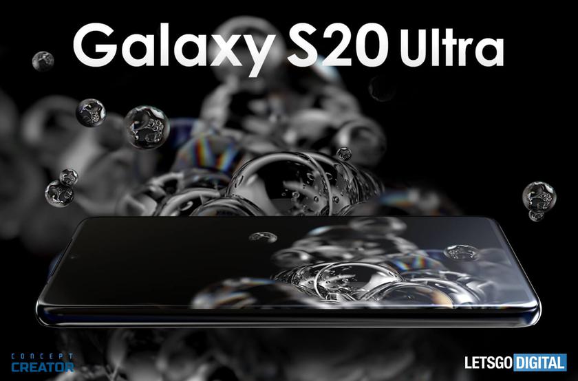 Samsung Galaxy S20 Ultra на красочных рендерах и видео