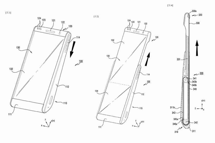 Samsung запатентовала смартфон со скручивающимся экраном