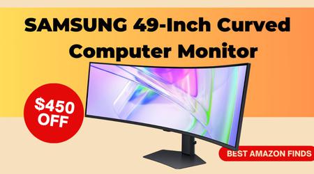 SAMSUNG 49-Inch Curved Computer Monitor with a $450 Discount! Limited time!