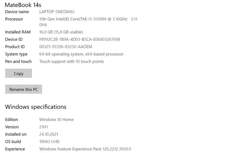 Обзор Huawei MateBook 14s: ноутбук Huawei с сервисами Google и быстрым экраном-27