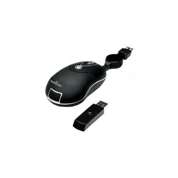 Manhattan Wireless Mobile Mini Mouse MMX 176811 Black-Silver USB