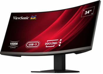 ViewSonic VG3419C - Curved UWQHD gaming monitor with 120Hz frame rate and 1500R radius of curvature