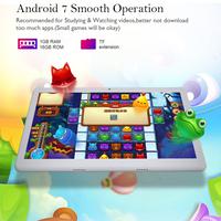 ANRY Phone Call Tablet Pc 3G 10.1 Inch Quad Core Android 7.0 1280x800 HD IPS Built-in 3G WiFi Bluetooth Pc Tablets