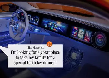 Mercedes-Benz и Google научат голосовой помощник с ИИ развернуто отвечать на запросы о точках в Google Maps