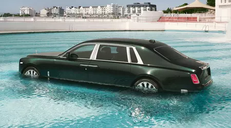 Rolls-Royce has sent the Phantom into a swimming pool to celebrate the car's association with the music industry