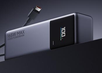 Xiaomi анонсировала компактный Power Bank на 165 Вт со встроенным кабелем USB-C и поддержкой быстрой зарядки для смартфонов и ноутбуков