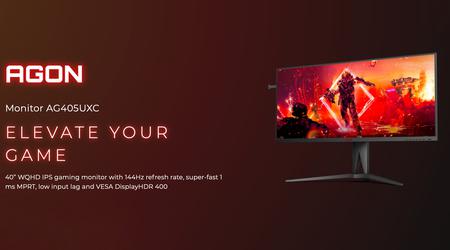 AOC AGON AG405UXC: Gaming monitor with 40" screen, IPS, 2K resolution and 144Hz