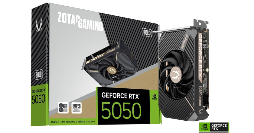ZOTAC GAMING представила элегантную GeForce RTX 5050 SOLO