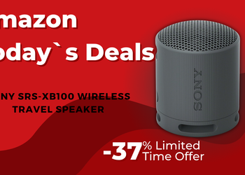 Sony SRS-XB100 Portable Bluetooth Speaker – Waterproof Audio with $22 Savings and 37% Off!