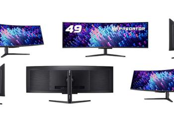 Acer Predator X49 V: новый игровой монитор с QD-OLED от Samsung за $1600 