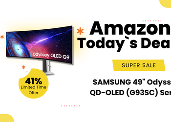 SAMSUNG 49" Odyssey QD-OLED Curved Gaming Monitor – Massive $650 Savings!