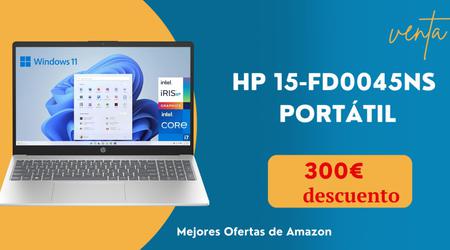 Portátil HP 15-fd0045ns con un descuento de 300€¡Note lo pierdas!