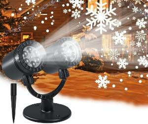 Projecteur LED de flocons de Noël ...