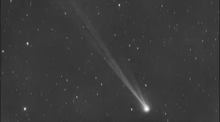 A solar flare left comet C/2023 P1 without a tail, but it eventually recovered