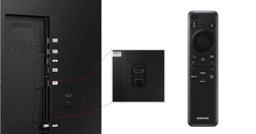 Samsung AU8000 55 televisor inteligente por debajo de 500