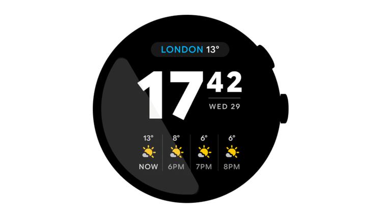 Google vernieuwt weerwidget op Wear OS: ...