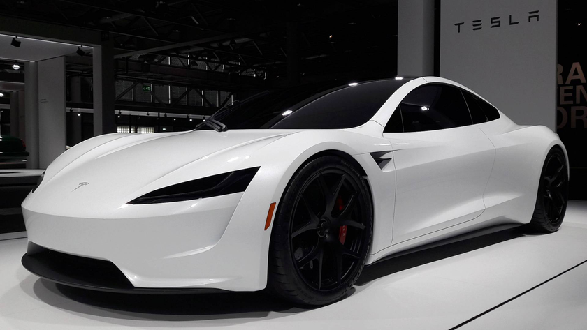 Видеоконцепт электрокара Tesla Roadster в комплектации SpaceX с разгоном до 100 км/ч за 1.1 сек