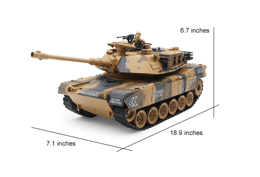 Fisca 1/18 Abrams M1A2 rc tank voor volwassenen