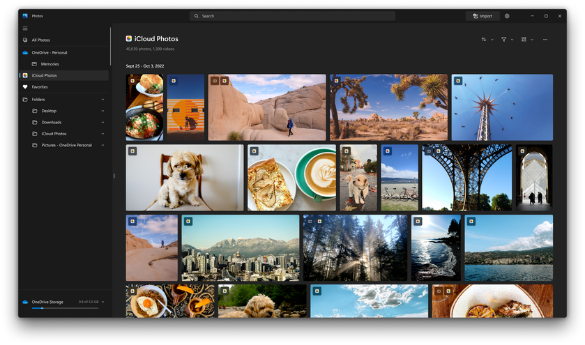 Microsoft запускає функцію синхронізації iCloud Photos з Windows 11