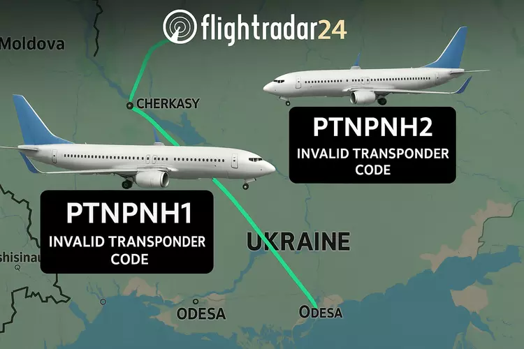Civilian aircraft with PTNPNH codes offensive ...
