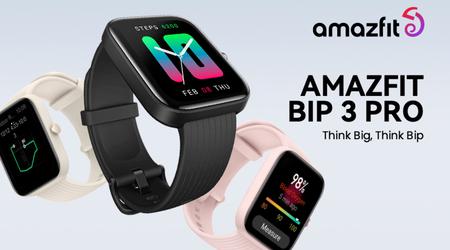 Amazfit Bip 3 Pro avec quatre systèmes de navigation, la prise en charge d'Alexa et jusqu'à 14 jours d'autonomie est en vente sur Amazon avec une remise de 15 $.