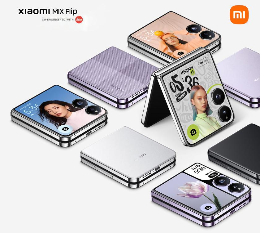 Xiaomi MIX Flip: 4-дюймовый внешний AMOLED-дисплей на 120 Гц, чип Snapdragon 8 Gen 3 и камера Leica