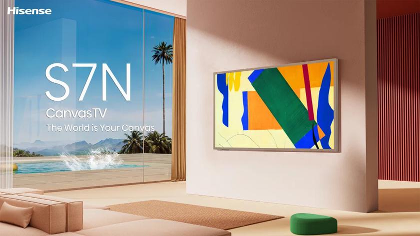 Hisense S7N Canvas - альтернатива телевизору Samsung The Frame