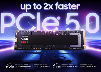 Samsung анонсировала 9100 Pro - PCIe 5.0 NVMe SSD с максимальной емкостью 8 Тб