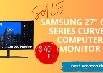 SAMSUNG 27" CF39 Series Curved Computer Monitor - Limited Now $40 OFF!