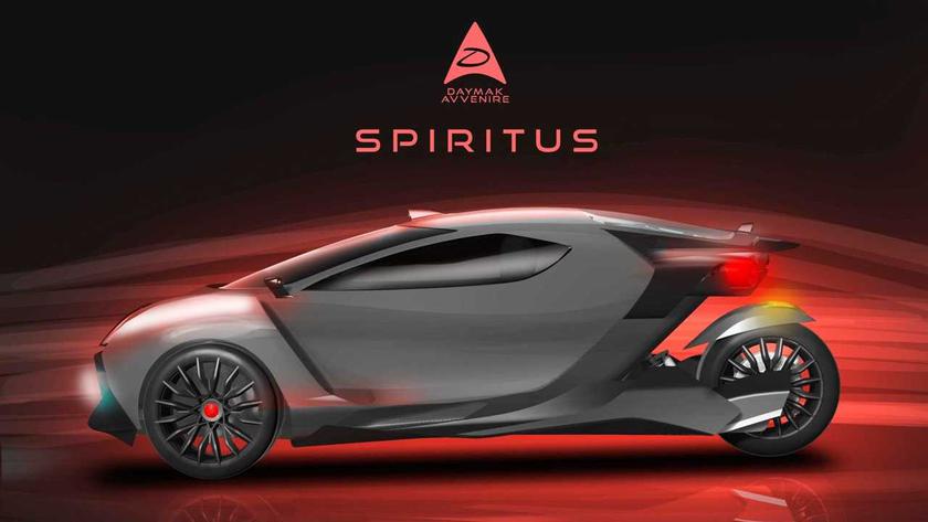 Представлен трёхколёсный электромобиль Spiritus, который может майнить криптовалюту