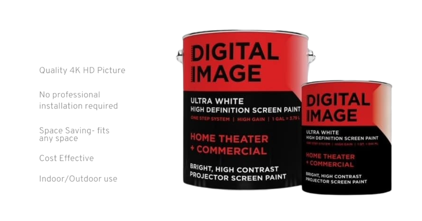 Digital Image Screen Paint meilleure peinture à utiliser pour écran de projection
