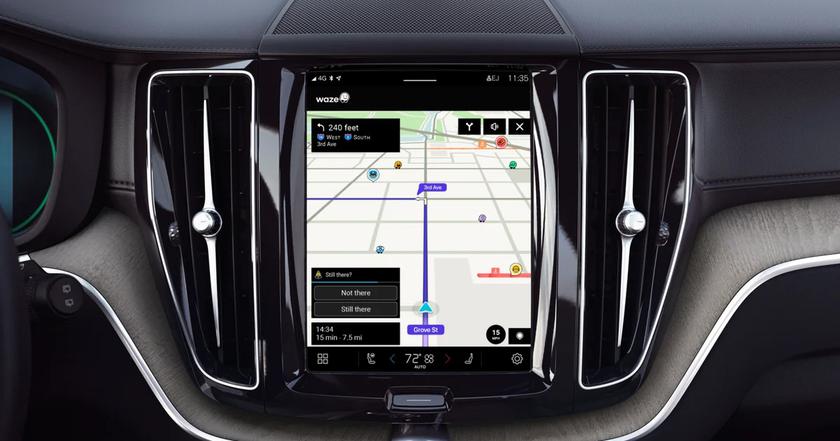 Waze интегрируется в систему Volvo XC60: новые возможности навигации