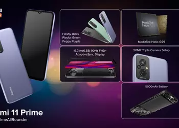 Redmi 11 Prime - Helio G99, 90Hz screen, Android 12 and MIUI 13 for $165