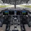 Миниатюра Boeing 787 Dreamliner на аэродроме