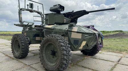 De ukrainske forsvarsstyrkene tester den ubemannede roboten Ironclad med varmekamera og ShaBla M2-kamptårn under reelle kampforhold.