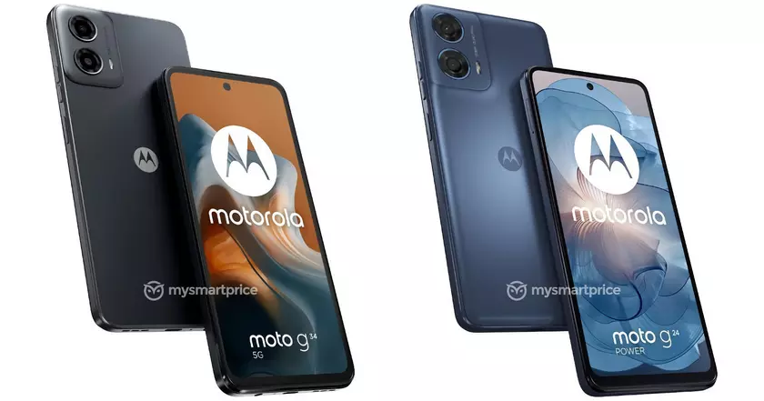 Motorola готовит к выходу Moto G24 Power и Moto G34, вот как будут выглядеть смартфоны