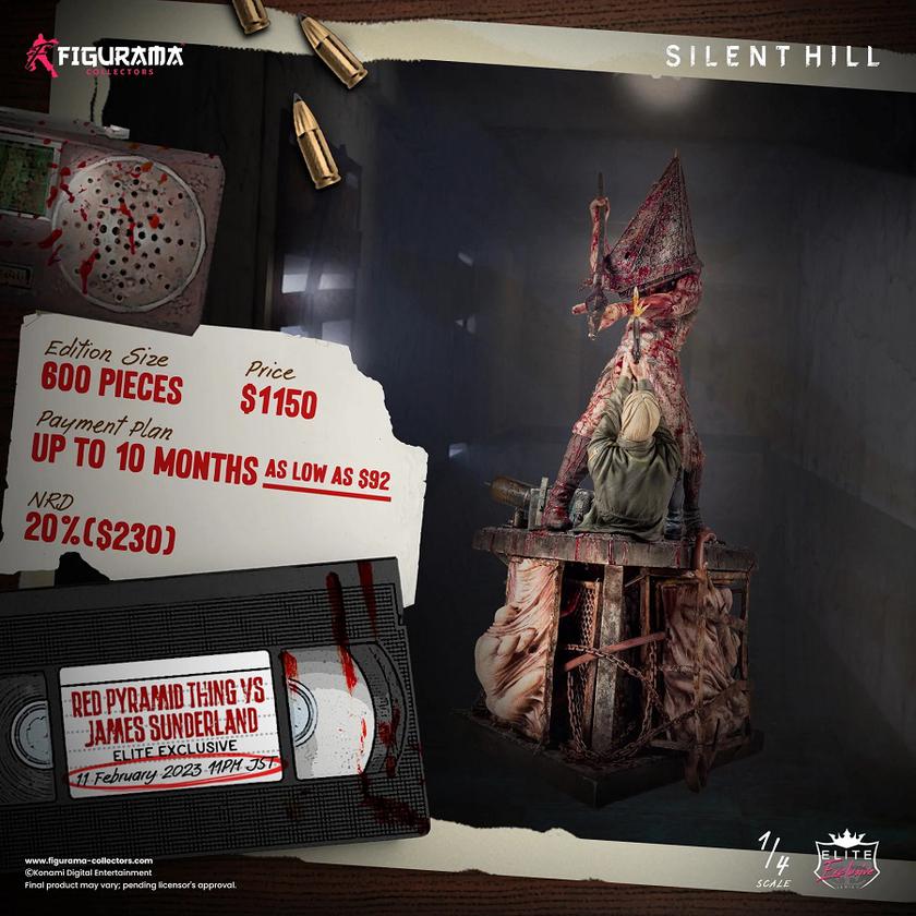 Шанувальникам Silent Hill 2: лише 600 щасливчиків зможуть стати володарями величезної колекційної композиції з головним героєм гри та Пірамідоголовим-5