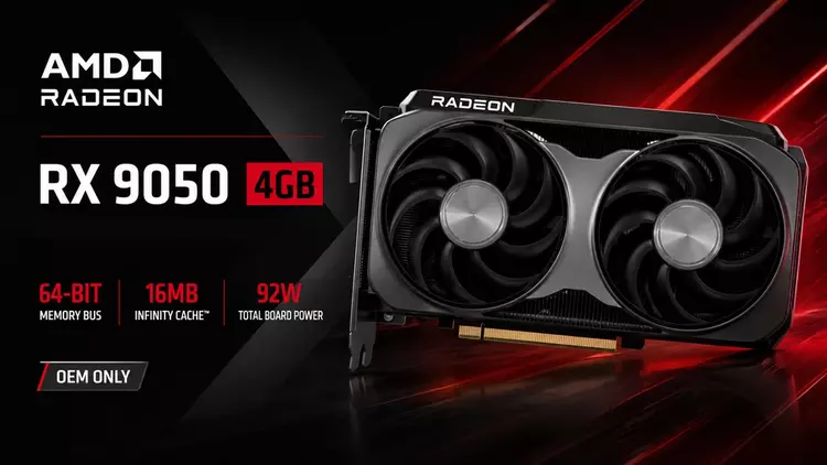 AMD's RX 9050 4GB: half the ...