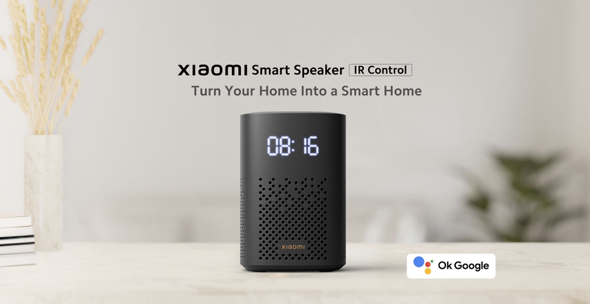 Xiaomi Smart Speaker: умная колонка с LED-экраном, ИК-датчиком для управления техникой, поддержкой Google Assistant и Chromecast за $63