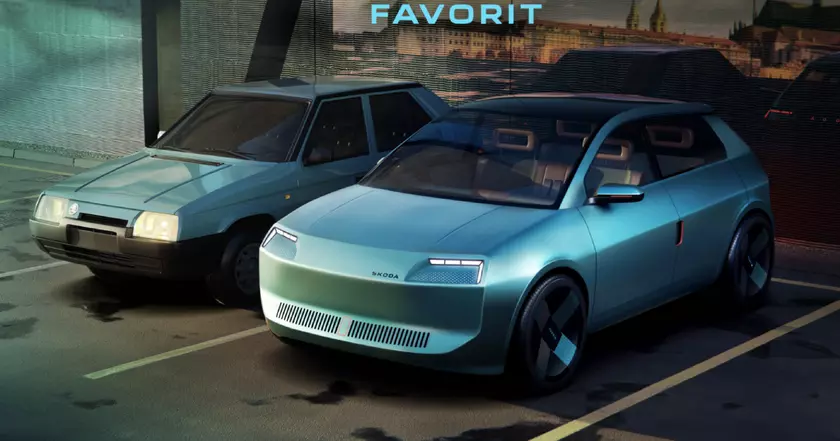 Современный Skoda Favorit: Визуализация легенды с современными акцентами