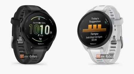 Voici à quoi ressemblera la Garmin Forerunner 165 : une montre sportive intelligente dotée d'un écran AMOLED, d'une autonomie de 11 jours et d'un prix de 279 euros.