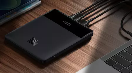 Baseus 100W: 20,000 mAh power bank for laptops, smartphones and tablets for $49
