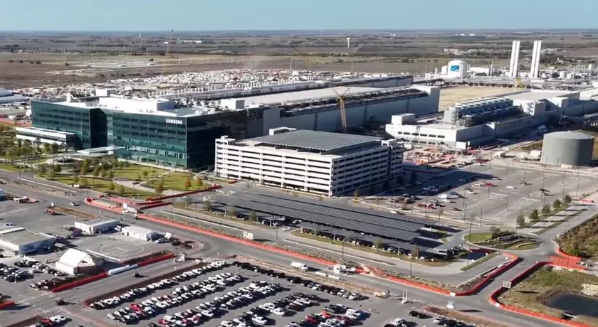 Строительство полупроводникового завода Samsung