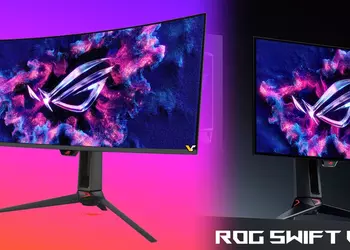 ASUS представила два геймерских монитора линейки ROG Swift: 27” 4K-Tandem OLED и ультраширокий 34” QD‑OLED с частотой 360 Гц