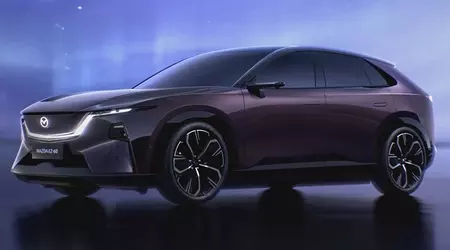 Mazda has shared new photos of the Tesla Model Y competitor