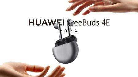 Huawei FreeBuds 4E 2024: бездротові навушники з активним шумозаглушенням і 26 годинами автономності за $100