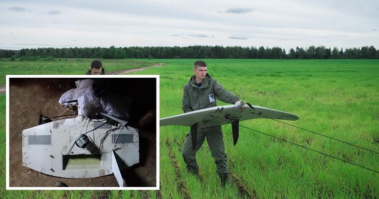 Le Forze Armate dell'Ucraina hanno abbattuto un drone russo "ad ala volante" Supercam S350 - ha una portata di 100 km, un raggio d'azione di 240 km e una velocità di 120 km/h