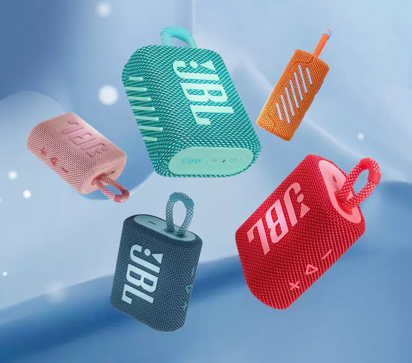JBL Go 3 на Amazon со скидкой 40%: беспроводная колонка с защитой IP67 и автономностью до 5 часов